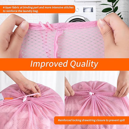 Polecasa Heavy Duty Diamond Large Mesh Laundry Bag