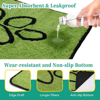 PatiencET Washable Pee Pads for Dogs, 36"x 41" Super Absorbent Reusable Puppy Pads for Pet Training, Housebreaking and Incontinence, 2 Pack Puppy Potty Pads with Leakproof Non-Slip Bottom