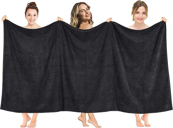 American Soft Linen 100% Cotton 600 GSM Turkish 40x80 Oversized Bath Towel Sheet