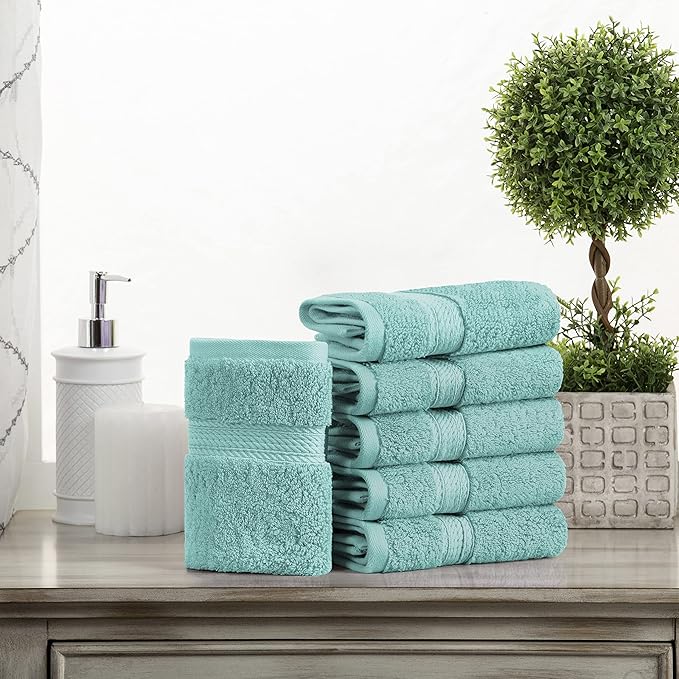 SUPERIOR Solid Egyptian Cotton Face Towel Set