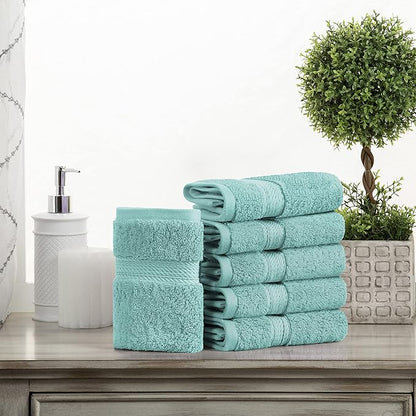 SUPERIOR Solid Egyptian Cotton Face Towel Set