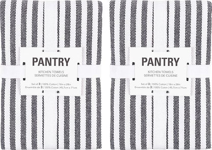 KAF Home Premium Kitchen Towels, Large 100% Cotton, Flat & Terry Absorbent Dish