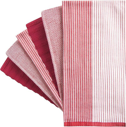 Premium Kitchen Towels | Large Cotton Dish Towels | Flat & Terry Highly