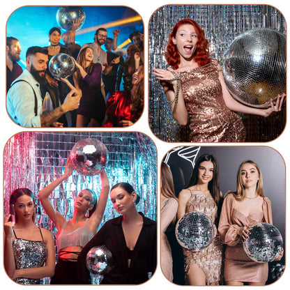 10000 Pcs Disco Ball Mirror Tiles Self Adhesive 5 x 5 mm Small Square Mirror Mosaic Tiles Disco Ball Tapes Stickers for Crafts DIY Party Decoration