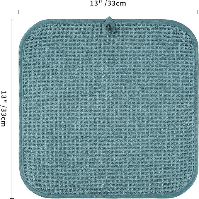 Microfiber Waffle Face Towels, 2 Pieces, Fast Drying, Lint Free 430 GSM