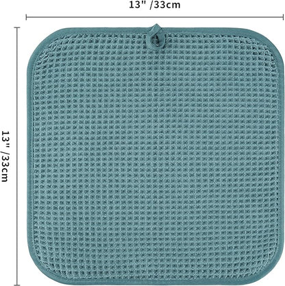 Microfiber Waffle Face Towels, 2 Pieces, Fast Drying, Lint Free 430 GSM