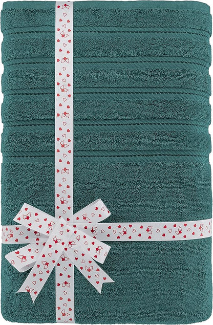 American Soft Linen 35x70 Jumbo Large Bath Towel, 600 GSM 100% Cotton Turkish