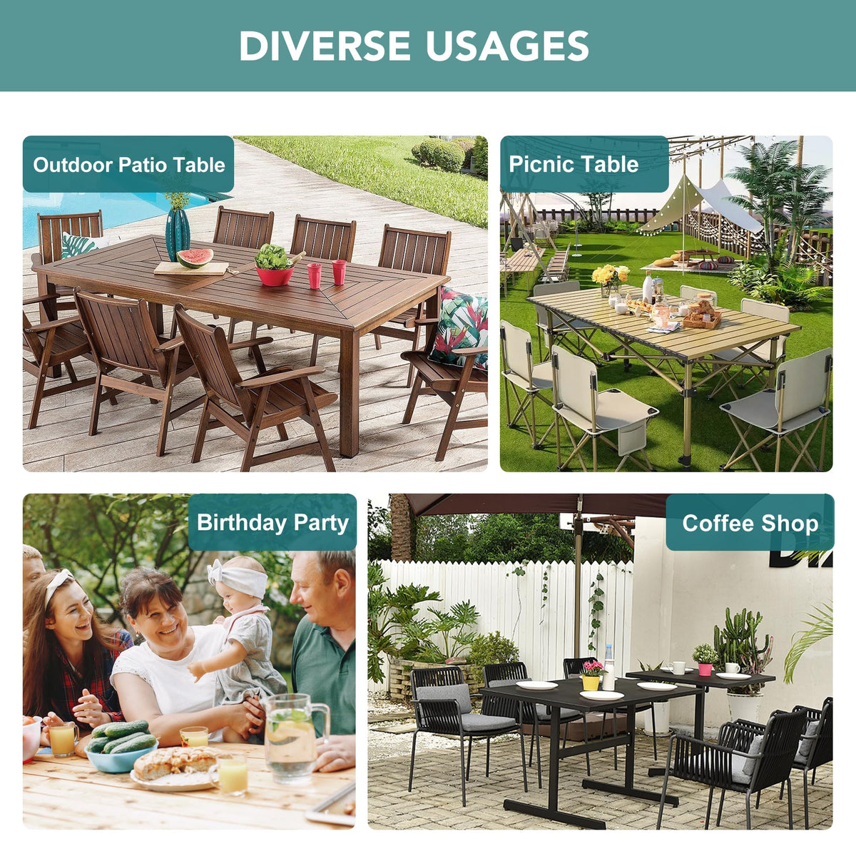 Outdoor Tablecloth with Umbrella Hole - Patio Table Cloth Zippered Round 60 Inch, Linen-Look Polyester Table Cover Water Resistant for Picnic Outside, Natural Color