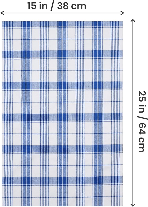 Utopia Towels Blue & White Dish Towels 100% Ring Spun Cotton Highly Absorbent &