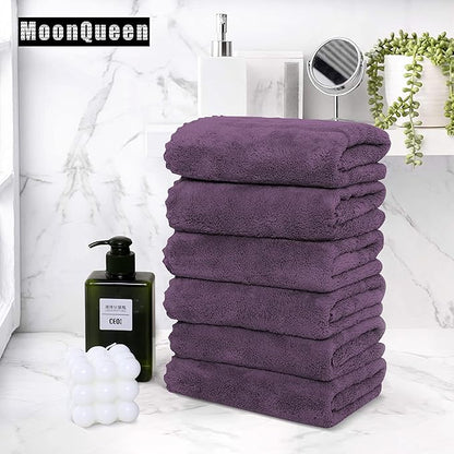 MOONQUEEN 6 Pack Premium Hand Towels