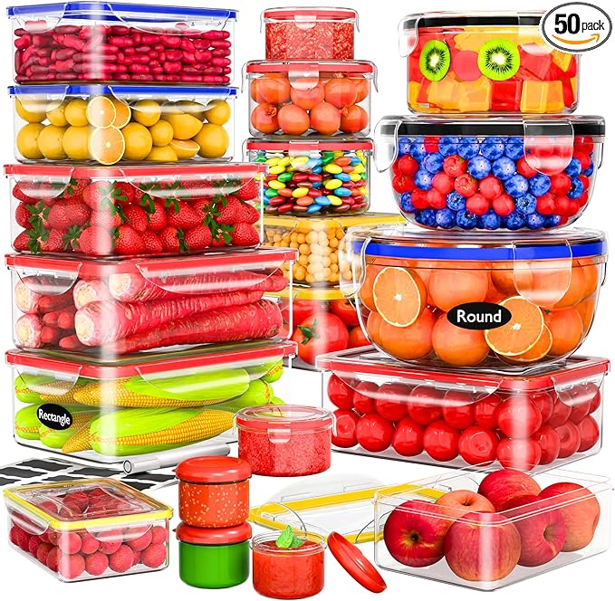 40 Pcs Food Storage Containers