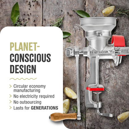 Victoria Manual Cast Iron Grain Mill with High Hopper, Premium Corn-Grinding Mill and Grain Grinder, Made in Colombia