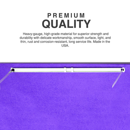 OLYMPX 50 Pcs of 3” Capacity Premium Metal Prong Paper Fastener Complete Set, 8.5 Inch Base with Standard 2-Hole Punch Compressor for Paper File Folder, 50 per Box