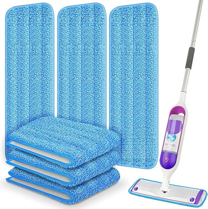 6 Pack Reusable Mop Pads Compatible