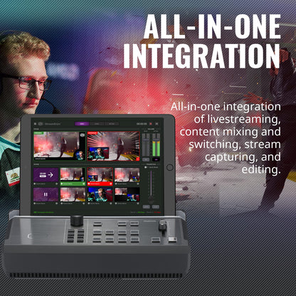 Cooler Master StreamEnjin Livestream Mixer, All-in-One Integration, 8 Customizable Storyboard, Dual Professional CDN Destinations, iPad/Android Tablet App (Tablet not Included) (RM-SEN1-H2H3-R1)
