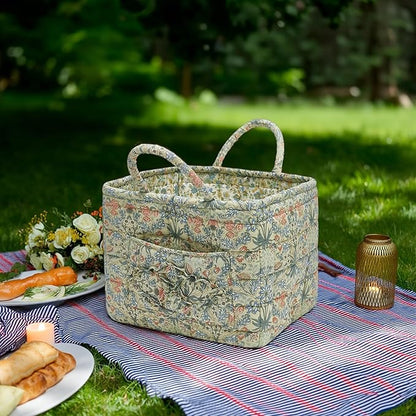 Quilted Fabric Storage Baskets