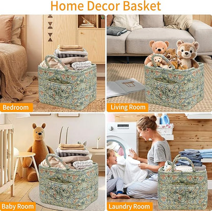 Quilted Fabric Storage Baskets
