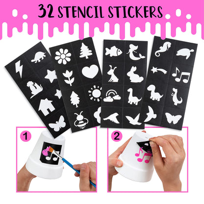 Make Your Own Wind Chime Craft Kit, 2-Pack – Large Bells, Stencils & Beads | DIY Arts and Crafts for Kids Ages 6–12 | Creative Gift for Boys and Girls