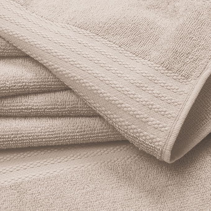 GLAMBURG Premium Cotton Oversized 2 Pack Bath Sheet 35x70-100% Pure Cotton