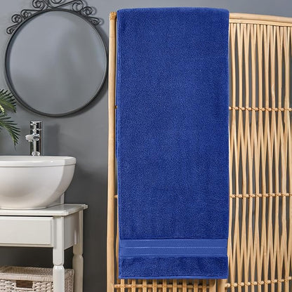 Elegant Comfort Three Line Popcorn Extra Large Luxury Bath Towel