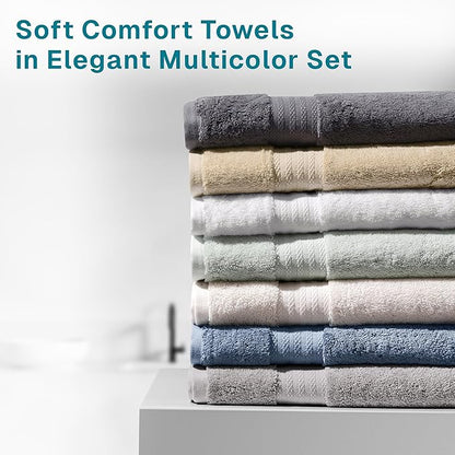 Fabdreams 100% Organic Cotton Bath Towel Set of 6 700 GSM Hotel Premium Plush