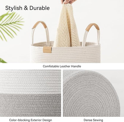 62L Striped Laundry Hamper
