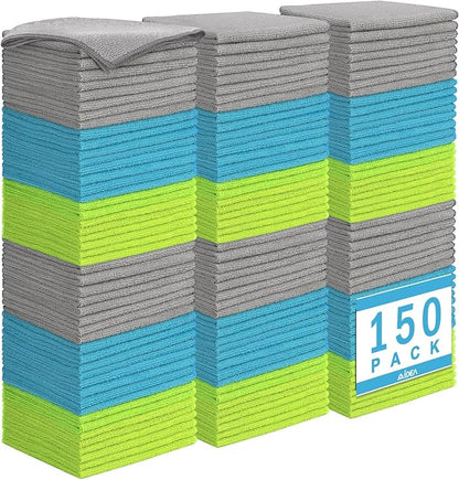 AIDEA Microfiber Cleaning Cloth-150PK, Soft Microfiber Towels