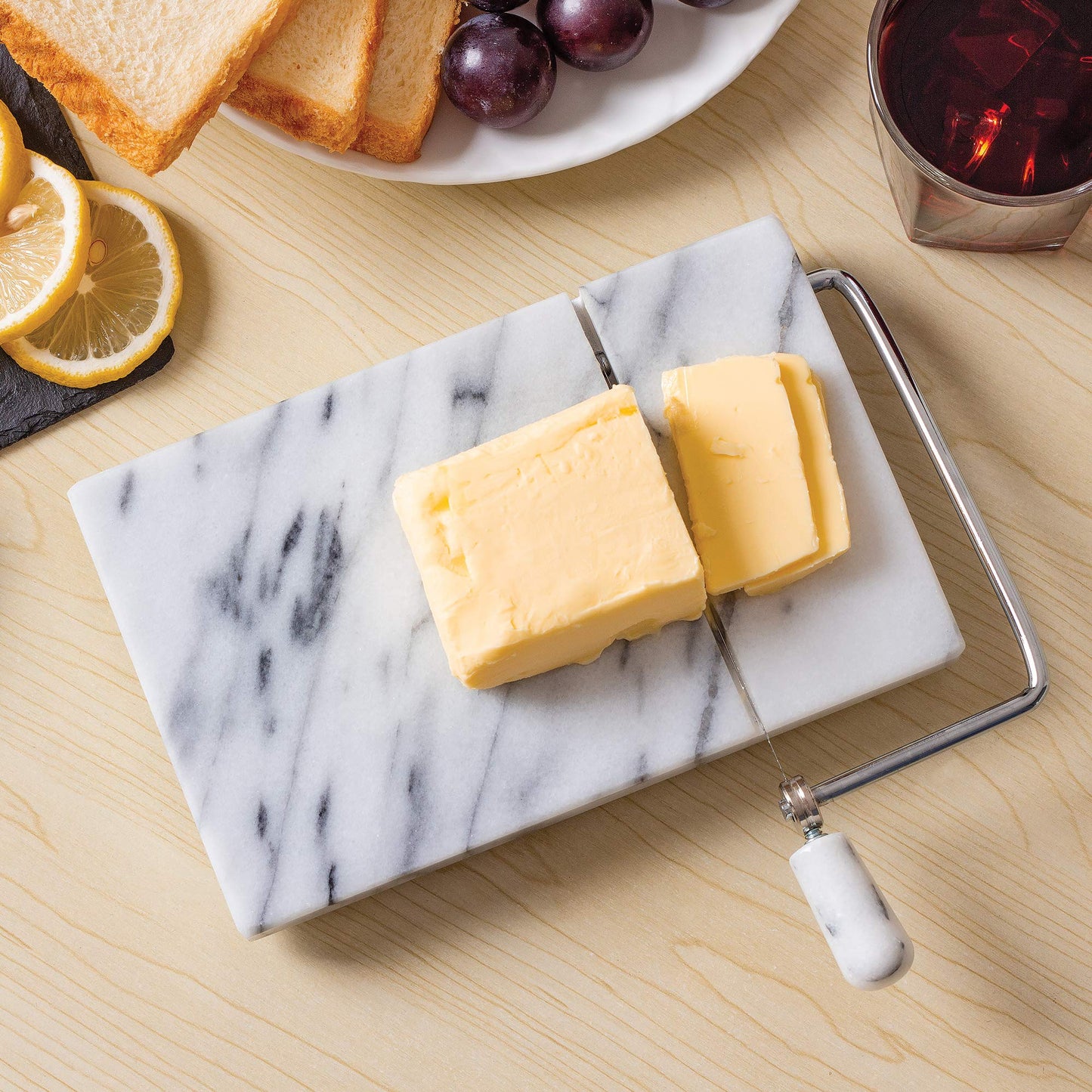 Fox Run Marble Cheese Slicer, White, 1 Replacement Wire, 3841COM