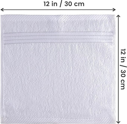 Utopia Towels Wash Cloths Set, 12 by 12 Inches, 100% Cotton Ring Spun, Highly