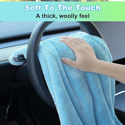 JOYMOOP Microfiber Towels for Cars, 35.4" x 23.6" Car Drying Towel, Quick