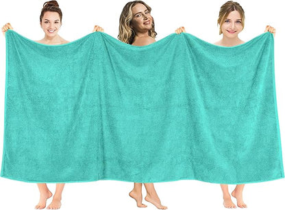 American Soft Linen 100% Cotton 600 GSM Turkish 40x80 Oversized Bath Towel Sheet
