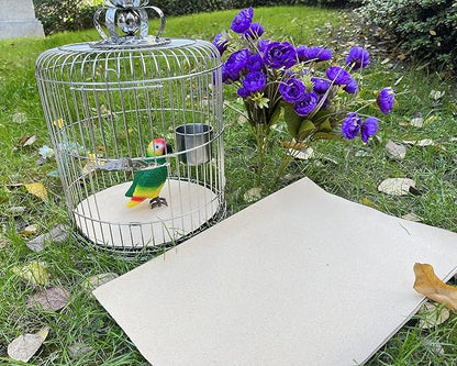 Gravel Paper for Bird Cage,BirdCage Liner Papers Cuttable Gravel Liner Sea Sand Paper Pet Animal Cages Cushion Great for Hard-Billed Birds Parrot | Clean Safe & Aids in Digestion (20 PCS - 17" x 11")