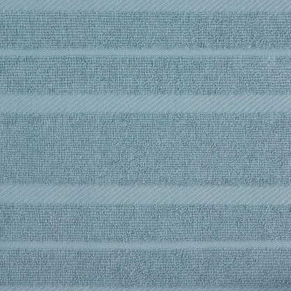 KitchenAid Albany Kitchen Towel 4-Pack Set, Fog Blue/White