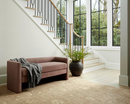 Livabliss Maryann Modern Bench, 24" H x 60" W x 23" D, Clear