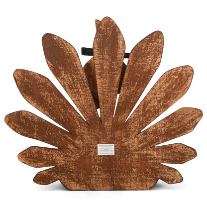 Transpac Rustic Distressed Brown Turkey 12.5 x 14 Wood Decorative Tabletop Figurine