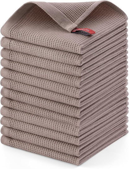 Homaxy 100% Cotton Waffle Weave Dish Cloths