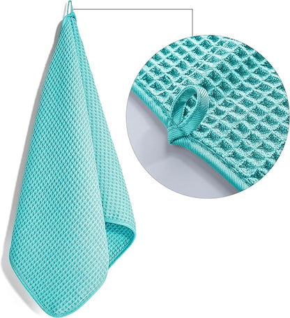 POLYTE 430 GSM Microfiber Lint Free Hand Towel, 16 x 30 in, 4 Pack