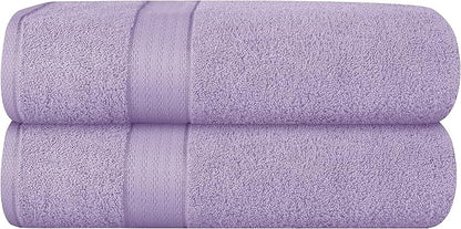 GLAMBURG 700 GSM Premium Cotton 2-Pack Oversized Extra Large Bath Sheet Set