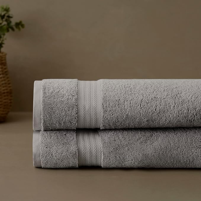 Fabdreams 100% Organic Cotton Bath Sheet Set of 2 700 GSM Oversized Towels