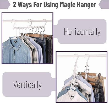 Mr. Pen- Space Saving Hangers for Clothes, Plastic Multi Clothes Hangers Space