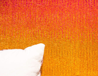 Unique Loom Estrella Collection Colorful, Gradient, Sunset, Abstract, Bright Colors Area Rug (5' 0 x 8' 0 Rectangular, Pink/Gold)