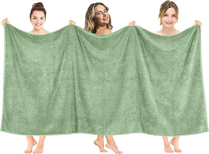 American Soft Linen 100% Cotton 600 GSM Turkish 40x80 Oversized Bath Towel Sheet
