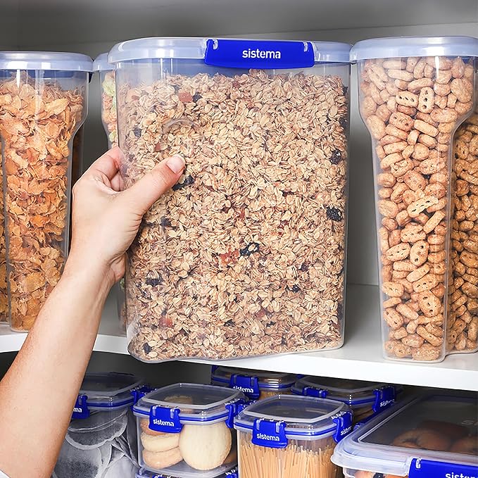 Sistema KLIP IT PLUS Cereal Storage Container | Airtight 4.2 Litre Food Pantry