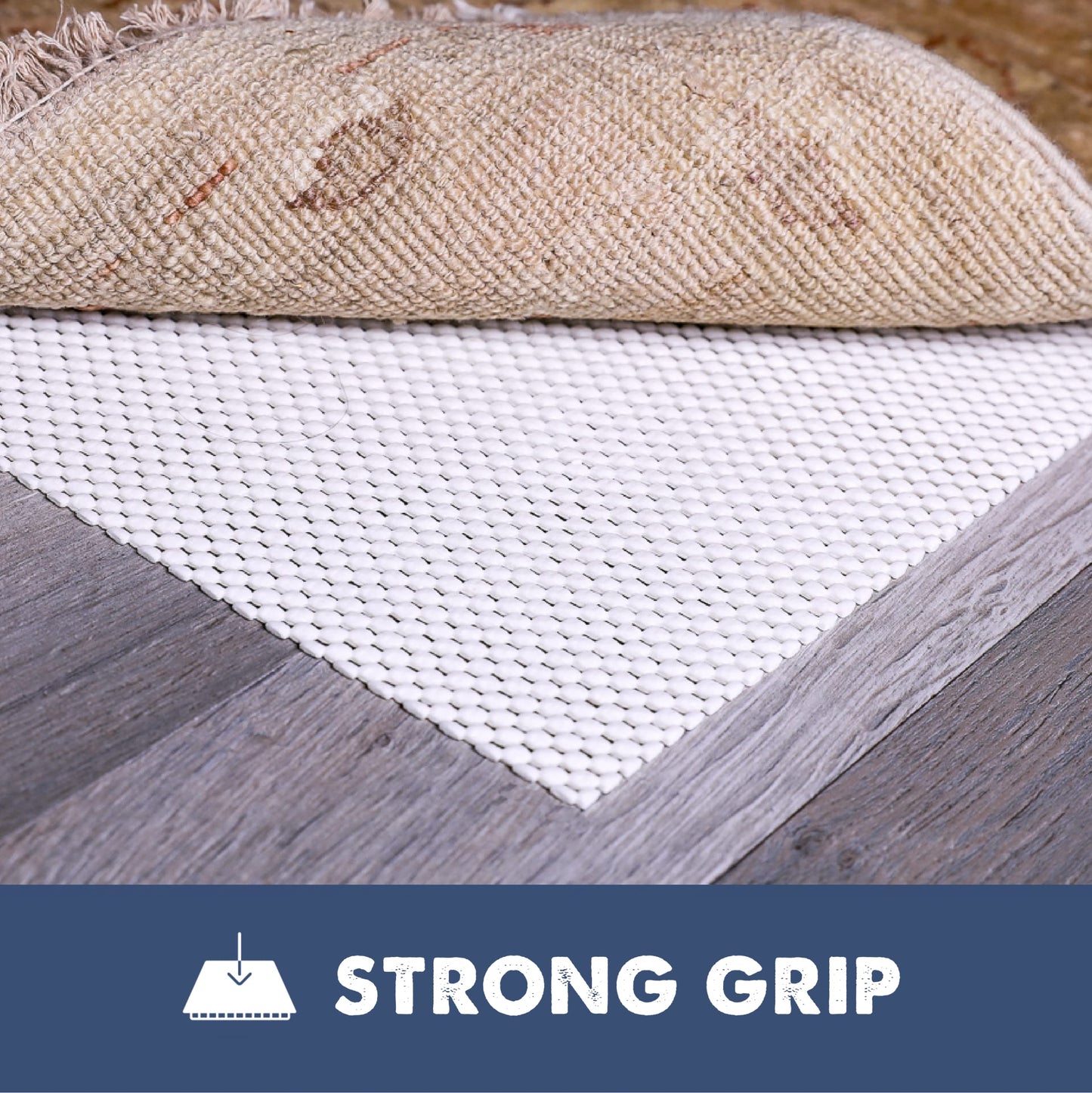 Slip-Stop Super Grip, 2 x 3 ft, Cushioned Non-Slip Rug Pad for Area Rugs and Runner Rugs, Rug Pad for Hardwood Floors