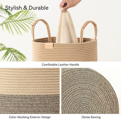 62L Striped Laundry Hamper
