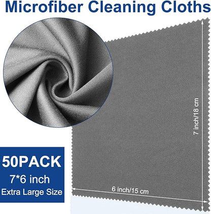 Frienda 50 Pcs Microfiber Cleaning Cloth