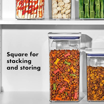 OXO Good Grips Pet Food Container 6.0 Qt | Clear | Airtight Seal |