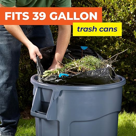 Hefty Essentials Extra Large 39 Gallon Trash Bags, Extra Large Trash Bags