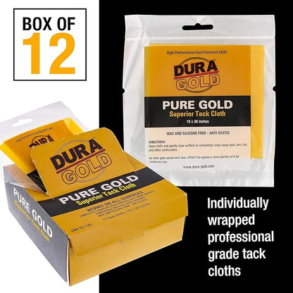 Dura-Gold - Pure Gold Superior Tack Cloth, Woodworking, Automotive Paint