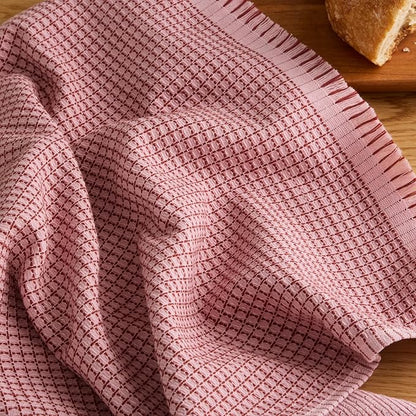 KitchenAid Gourmet Series Gridlines Kitchen Towels 3-Pack Set, 100% Cotton